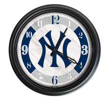 New York Yankees Indoor/Outdoor LED Wall Clock