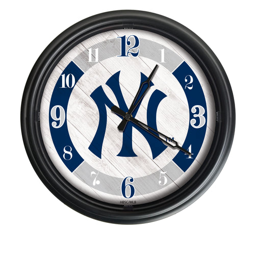 New York Yankees Indoor/Outdoor LED Wall Clock