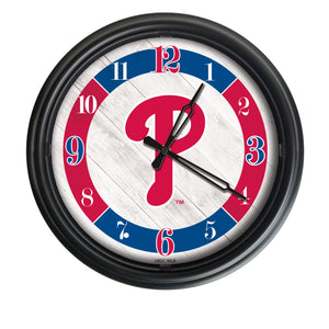 Philadelphia Phillies Indoor/Outdoor LED Wall Clock