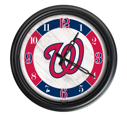 Washington Nationals Indoor/Outdoor LED Wall Clock