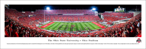 Ohio State Buckeyes Ohio State Buckeyes Marching Band Script Ohio Stadium Panoramic Picture