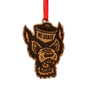 NC State Wolfpack Wood Ornament