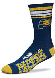 Indiana Pacers - 4 Stripe Deuce Crew Socks