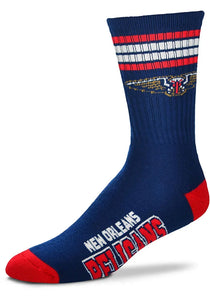 New Orleans Pelicans - 4 Stripe Deuce Crew Socks