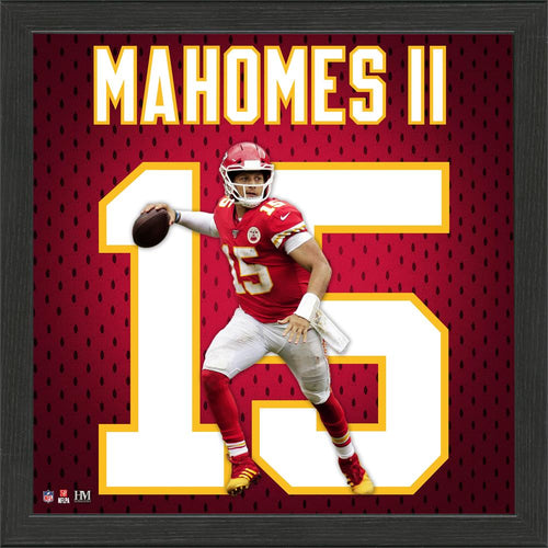 Patrick Mahomes Kansas City Chiefs Jersey Number Frame