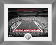 Alabama Crimson Tide Art Deco Silver Coin Photo Mint