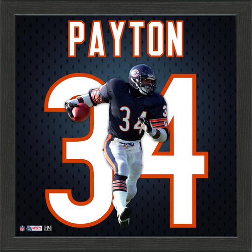 Walter Payton Chicago Bears Jersey Number Frame