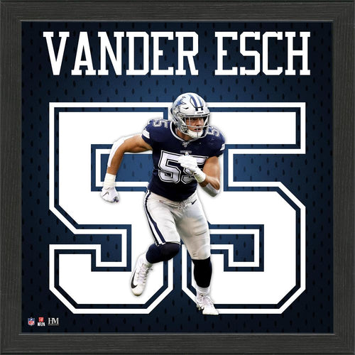 Leighton Vander Esch Dallas Cowboys Jersey Number Frame