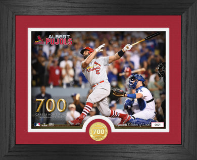 Albert Pujols St. Louis Cardinals 700th Home Run Bronze Coin Photo Mint