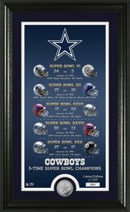 Dallas Cowboys Legacy Minted Coin Photo Mint