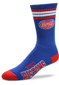 Detroit Pistons - 4 Stripe Deuce Crew Socks