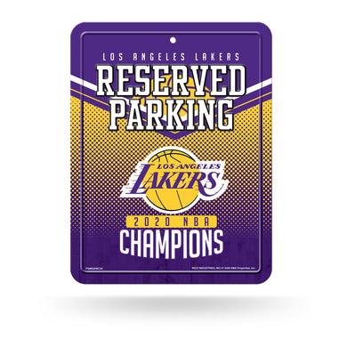 Los Angeles Lakers 2020 NBA Champs High-Res Metal Parking Sign