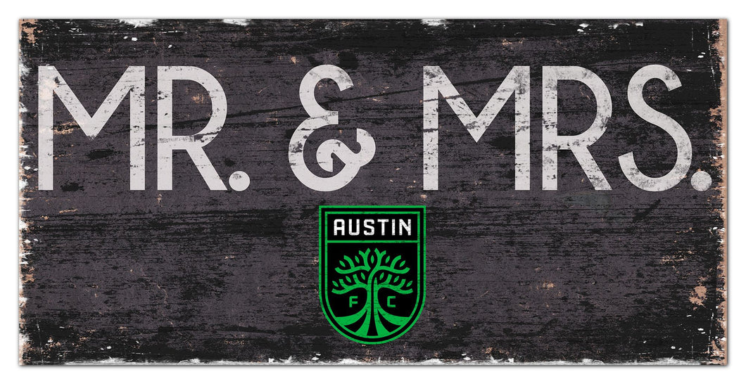 Austin FC Mr. & Mrs. Wood Sign - 6
