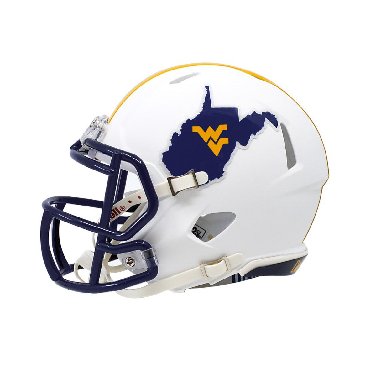 West Virginia Mountaineers Riddell Country Roads Speed Mini Helmet West Virginia Mountaineers Riddell Country Roads Speed Mini Helmet
