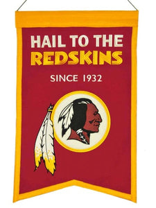 Washington Redskins Hail To The Redskins Banner - 14"x22"