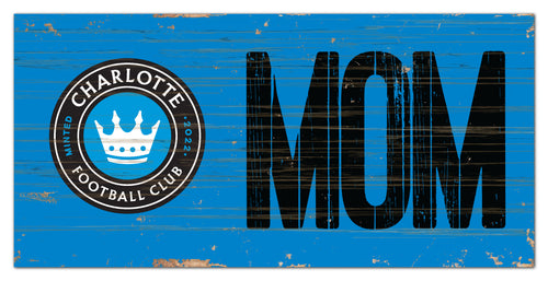 Charlotte FC Mom Wood Sign - 6
