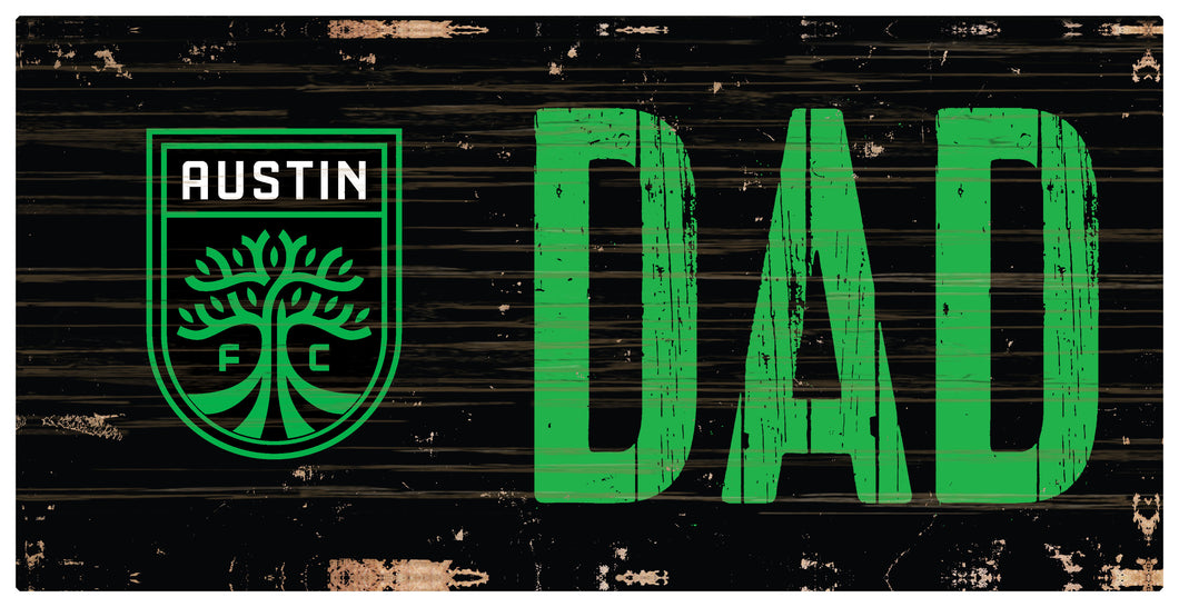 Austin FC Dad Wood Sign - 6