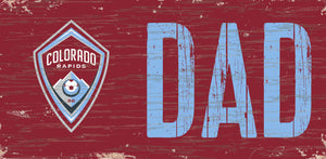 Colorado Rapids Dad Wood Sign - 6"x12"