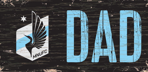 Minnesota United Dad Wood Sign - 6