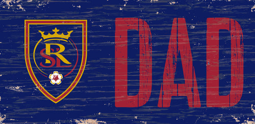 Real Salt Lake Dad Wood Sign - 6