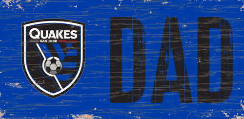 San Jose Earthquakes Dad Wood Sign - 6