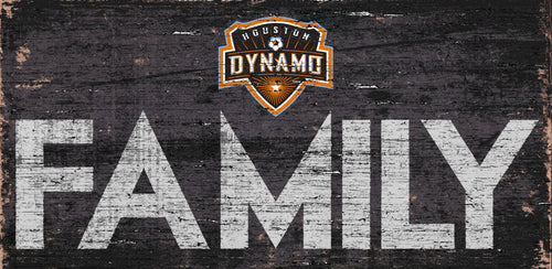 Houston Dynamo Family Wood Sign