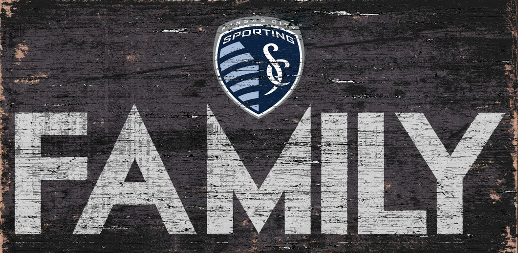 Sporting KC Family Wood Sign
