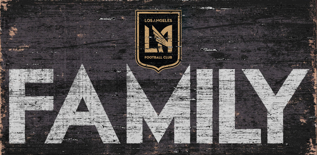 Los Angeles FC Family Wood Sign