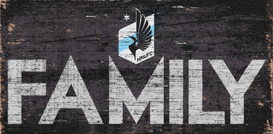 Minnesota United Family Wood Sign 