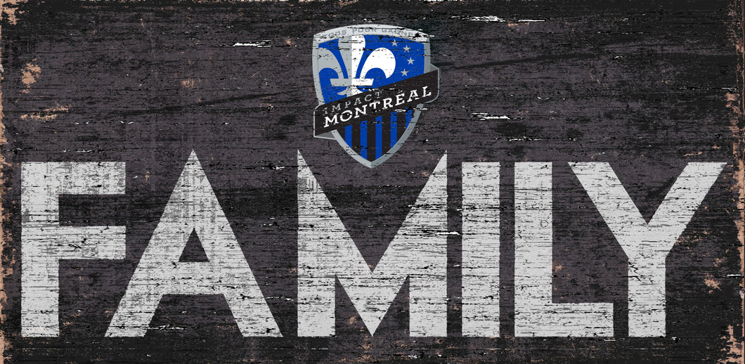 Montreal Impact Family Wood Sign 