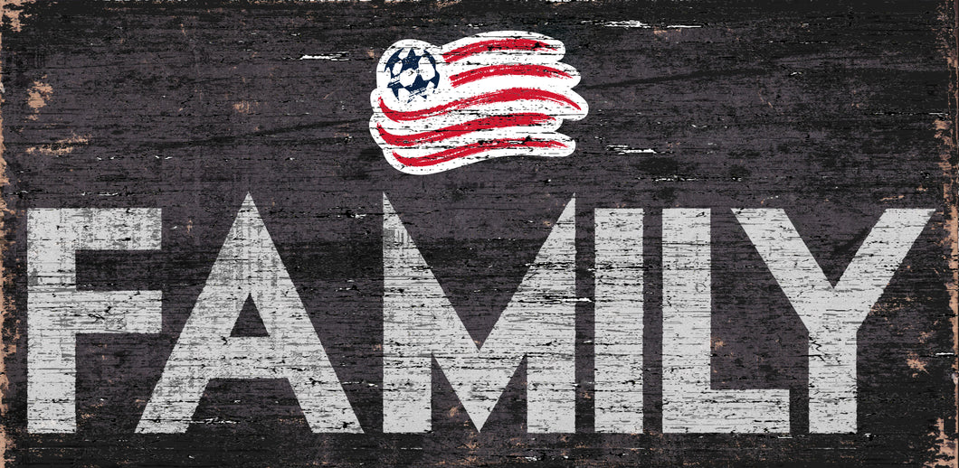 New England Revolution Family Wood Sign