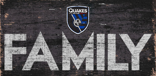 San Jose Earthquakes Family Wood Sign