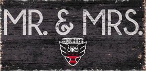 D.C. United Mr. & Mrs. Wood Sign - 6"x12"