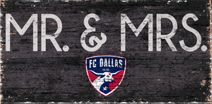 FC Dallas Mr. & Mrs. Wood Sign - 6"x12"