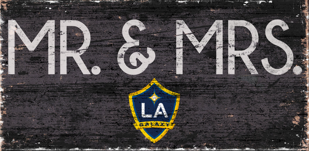 LA Galaxy Mr. & Mrs. Wood Sign - 6