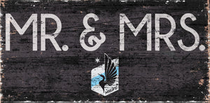 Minnesota United Mr. & Mrs. Wood Sign - 6"x12"