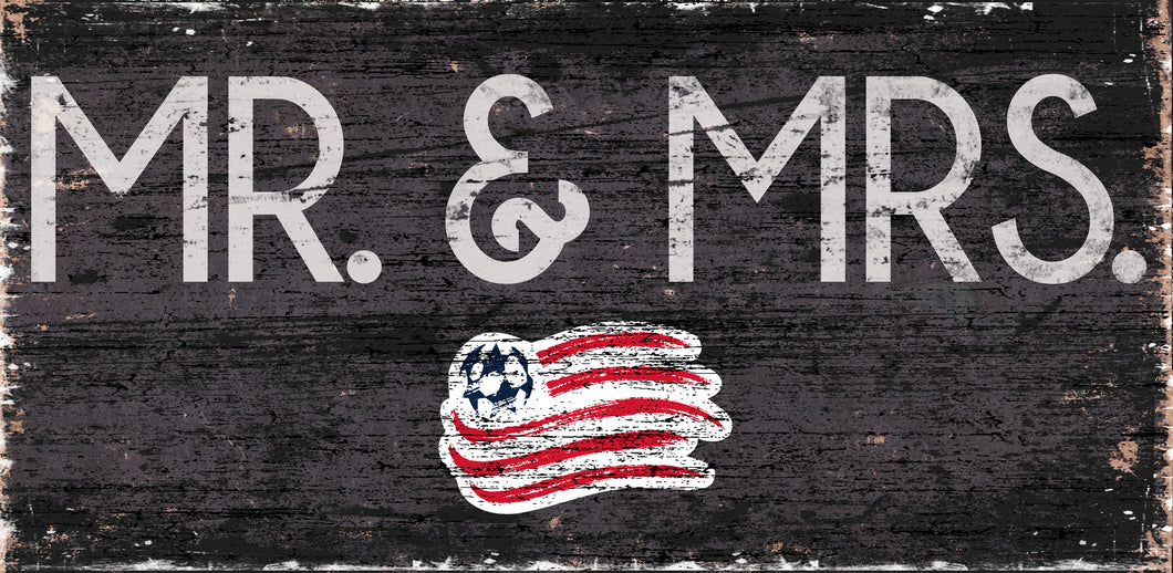 New England Revolution Mr. & Mrs. Wood Sign - 6