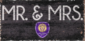 Orlando City Mr. & Mrs. Wood Sign - 6"x12"