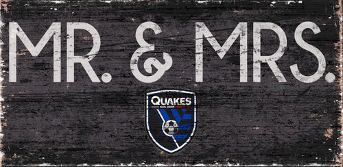 San Jose Earthquakes Mr. & Mrs. Wood Sign - 6