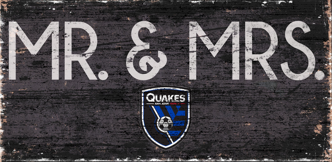 San Jose Earthquakes Mr. & Mrs. Wood Sign - 6