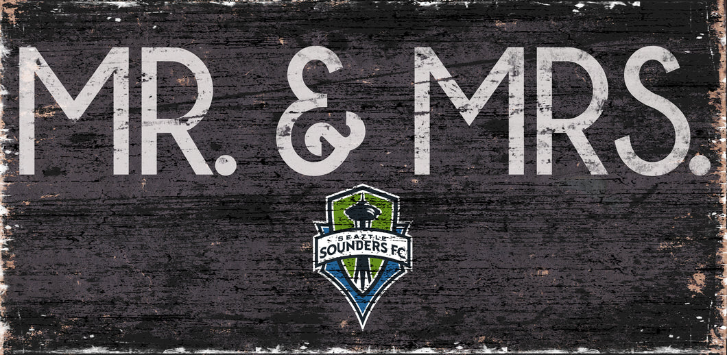 Seattle Sounders Mr. & Mrs. Wood Sign - 6