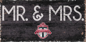 Toronto FC Mr. & Mrs. Wood Sign - 6"x12"