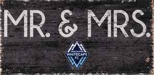 Vancouver Whitecaps Mr. & Mrs. Wood Sign - 6"x12"