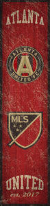 Atlanta United Heritage Banner Wood Sign - 6"x24"