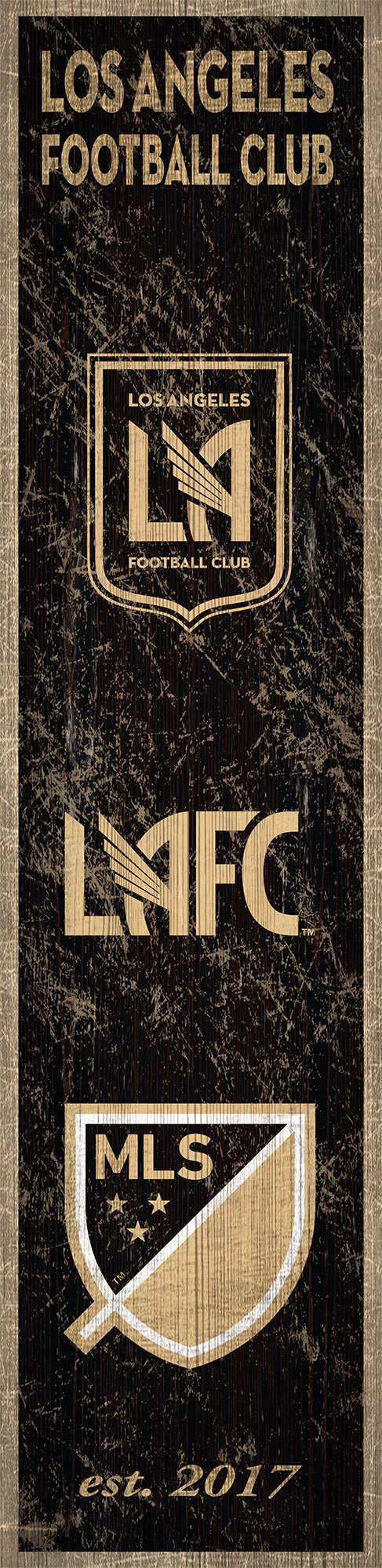 Los Angeles FC Heritage Banner Wood Sign - 6