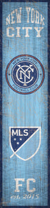 New York City FC Heritage Banner Wood Sign - 6"x24"