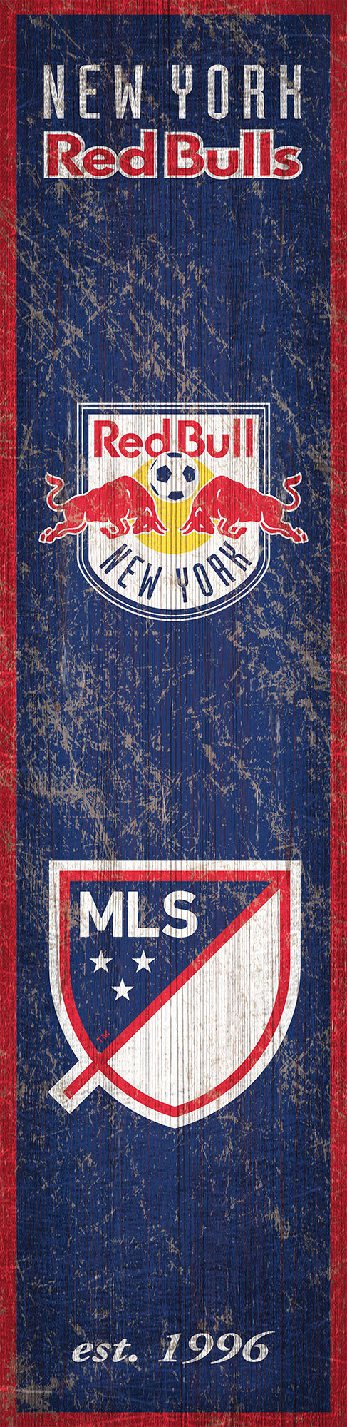 New York Red Bulls Heritage Banner Wood Sign - 6