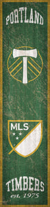 Portland Timbers Heritage Banner Wood Sign - 6"x24"
