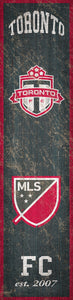 Toronto FC Heritage Banner Wood Sign - 6"x24"