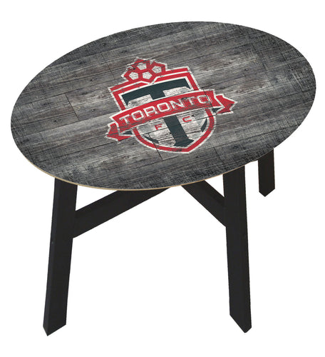 Toronto FC Distressed Logo Wood Side Table